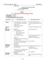 Kế hoạch dạy học Tuần 2 Lớp 2