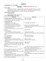 Kế hoạch giảng dạy các môn lớp 2 - Tuần 5