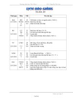 Bài soạn tuần 29 Lớp 3 - Trường Tiểu học Thị Trấn 1