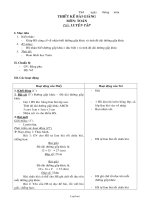 Giáo án Toán 2 tuần 21 tiết 3: Luyện tập