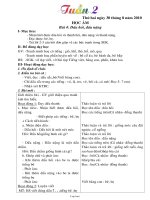 Giáo án giảng dạy môn lớp 1 - Tuần thứ 2 năm 2010