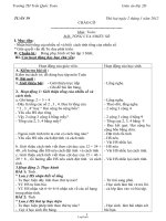 Giáo án Tổng hợp môn lớp 2 - Tuần lễ 19 - Trường TH Trần Quốc Toản