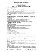 Giáo án môn Hoạt động ngoài giờ lên lớp 6 - Chủ điểm tháng 9: Về truyền thống nhà trường