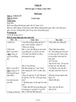 Giáo án các môn khối 2 - Tuần số 26 năm học 2013