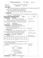 Kế hoạch bài dạy môn: Toán 2 - Tiết 120: Bảng chia 5