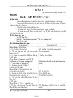 Giáo án tổng hợp lớp 1 - Tuần 7 - Trường tiểu học Phú Đa 3