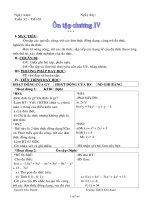 Bài soạn môn Đại số 7 - Tiết 65: Ôn tập chương IV