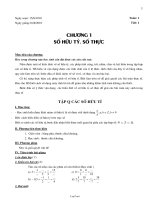 Bài soạn môn Đại số khối 7 (đầy đủ)