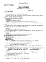 Giáo án Ngữ văn lớp 8 tiết 5, 6: Trong lòng mẹ (trích “những ngày thơ ấu” ) - Nguyên Hồng