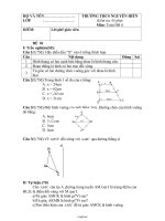 Kiểm tra 45 phút môn: Toán Hình học 8 - Trường THCS Nguyễn Hiền