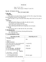 Giáo án soạn giảng Lớp 3 Tuần 21