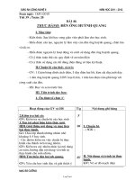 Giáo án Công nghệ 8 tiết 39: Thực hành: đèn ống huỳnh quang