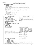 Giáo án Tổng hợp môn lớp 2 - Tuần lễ 21 (chuẩn)