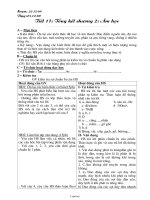 Giáo án Vật lí 7 - Tiết 17: Tổng kết chương 2: Âm học