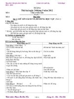 Giáo án trọn bộ lớp 1 - Tuần 6 - Trường TH Quang Trung