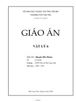 Giáo án môn học Vật lí 6 - Tiết 01 đến tiết số 23