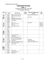 Kế hoạch bài dạy hai buổi lớp 2 - Tuần 4