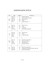 Giáo án Các môn lớp 1 - Tuần 21