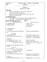 Giáo án Tổng hợp lớp 1 - Tuần học 11 năm 2008