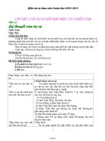 Giáo án môn tự chọn Văn 8 cả năm