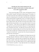 VẤN ĐỀ GIAI CẤP VÀ ĐẤU TRANH GIAI CẤP TRONG TÁC PHẨM “TUYÊN NGÔN CỦA ĐẢNG CỘNG SẢN”