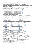 Kiểm tra học kì II môn Tin học, lớp 7