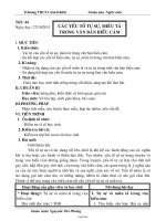 Bài giảng môn học Ngữ văn lớp 7 - Tiết 44: Các yếu tố tự sự, miêu tả trong văn bản biểu cảm