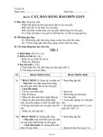 Giáo án lớp 1 môn học Thủ công - Bài 22: Cắt, dán hàng rào đơn giản