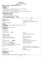 Giáo án dạy bài Tuần 23 - Lớp 1