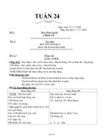Giáo án Tổng hợp môn học khối 1 - Tuần 24 năm 2010
