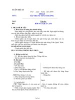 Giáo án môn học lớp 2 - Tuần lễ 33 năm 2006