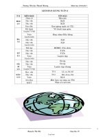 Giáo án giảng dạy môn lớp 1 - Tuần 4 - Trường Tiểu học Thanh Hương