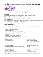 Giáo án Khối 1 Tuần 6 đến 10