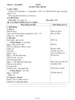 Giáo án môn Toán 1 - Luyện tập chung