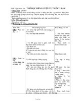 Giáo án Thể dục - Bài 10: Thể dục rèn luyện tư thế cơ bản