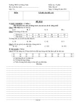 Kiểm tra: 15 phút môn: Đại Số năm 2011