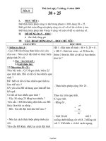 Giáo án Toán học khối 2 - Tuần 5