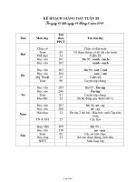 Giáo án giảng dạy môn khối 1 - Tuần thứ 23 năm học 2014