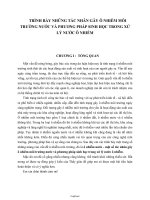 Trình bày những tác nhân gây ô nhiễm môi trường nước và phương pháp sinh học trong xử lý nước ô nhiễm