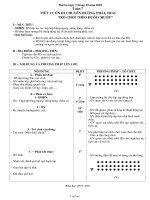 Giáo án Thể dục 3 tiết 13: Ôn đi chuyển hướng phải, trái trò chơi “mèo đuổi chuột”