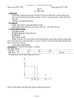 Giáo án môn Đại số 7 - Trường PTDT Nội Trú Yên Châu - Tiết 45: Biểu đồ