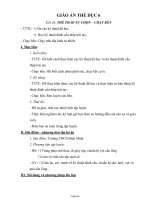 Giáo án môn Thể dục lớp 6 - Tiết 26: Thể thao tự chọn – chạy bền