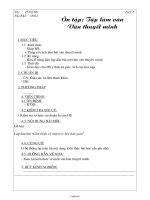 Giáo án tự chọn Ngữ văn 8 tiết 5: Ôn tập: Tập làm văn Văn thuyết minh