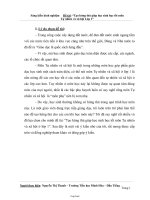 Tạo hứng thú giúp học sinh học tốt môn Tự nhiên và xã hội Lớp 1