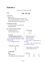 Kế hoạch dạy học các môn khối 2 - Tuần 3 năm 2009