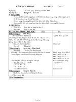 Kế hoạch bài dạy môn: Toán 2 - Tiết 69: Bảng trừ