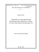 Ảnh hưởng của báo chí quân đội đối với nhận thức chính trị   tư tưởng của quân nhân trong giai đoạn hiện nay 
