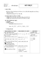 Giáo án môn Đại số 7 năm 2006 - Tiết 18: Số thực
