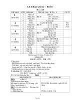 Giáo án giảng dạy môn học khối 1 - Tuần 9 năm 2011