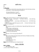 Giáo án môn học Vật lí 6 - Tiết 27: Kiểm tra